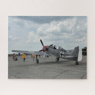 Cool Fun Vintage Aeroplane Photo Pilot Aviation  Jigsaw Puzzle