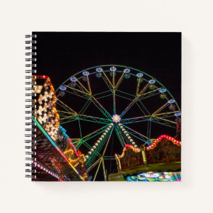 Cool Funfair at Night Notebook