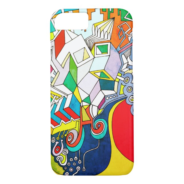 Cool Funky Art Case-Mate iPhone Case (Back)