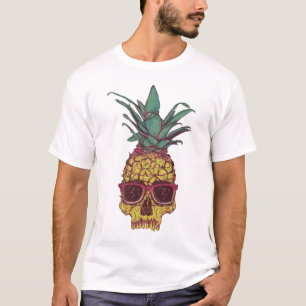 Cool Funky Geek Pineapple Punk Custom Colour T-Shirt