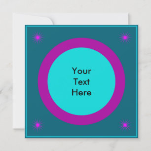 Cool & Funky Mid Century Modern Square Invitation