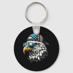 Cool Funny American Bald Eagle Inauguration Day Me Key Ring