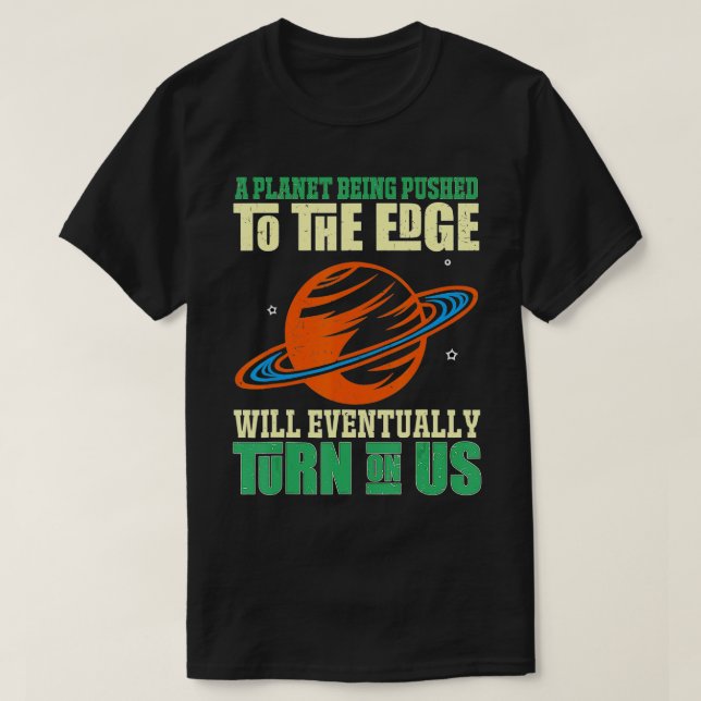 Cool Funny Astronomy Space Planet Retro Science Ea T-Shirt (Design Front)
