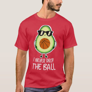 Cool Funny Avocado Basketball T-Shirt
