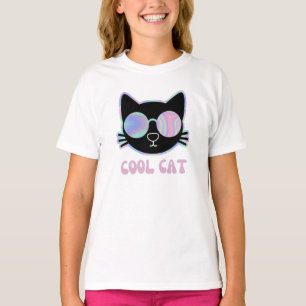 Cool Funny Cat With Funky Glasses T-Shirt
