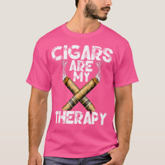 Cool Funny Cigar s Cigars Are My Therapy T-Shirt