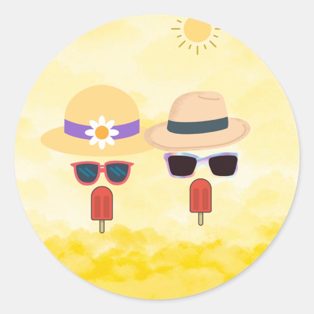 Cool funny Circle Sticker (Front)