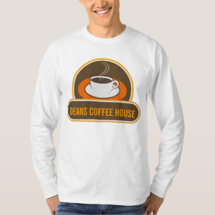 Cool Funny Coffee Cup Cafe Coffee Shop Name T-Shirt
