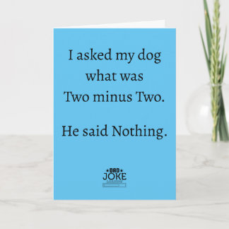 Cool Funny Dad Joke Card