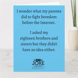 Cool Funny Dad Joke Card
