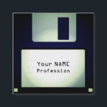 Cool funny floppy disc look square business card<br><div class="desc">Floppy disc retro vintage tech image look. Stand out with this classic oldschool look. Ideal for computer repar services,  technician,  IT expert,  programmer,  freelancers,  web and internet services professionals,  computer and electronic gadgets shops and stores.</div>