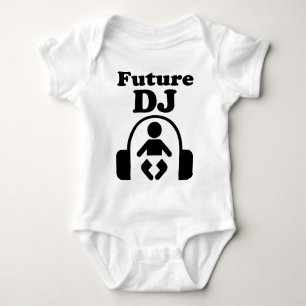 Cool Funny Future DJ Music Headphones Art T Shirt