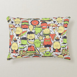 Cool Funny Monsters Decorative Cushion