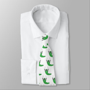 Cool funny nerdy caterpillar with glasses tie