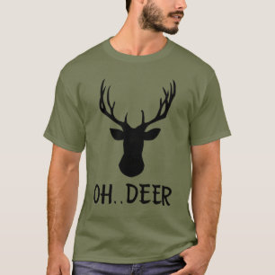 Cool Funny Oh Deer Deer Silhouette T-Shirt