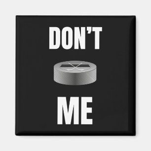 Cool Funny Puck With Stick Hockey  Magnet