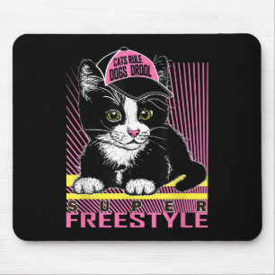 Cool Funny Sarcastic Cats Meme Quotes Cartoon Grap Mouse Mat