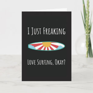Cool Funny Surfing Cards Summer Surfer Ocean Humor