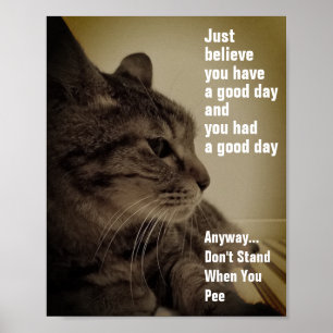 Cool & Funny Toilet Pee Sign Meme