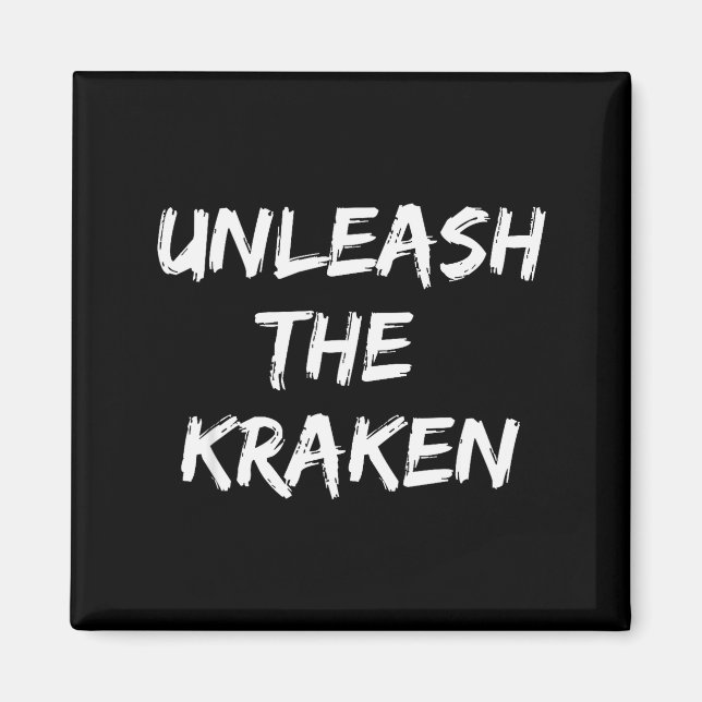 Cool Funny Unleahe Kraken Shirt Novelty Gift Men W Magnet (Front)