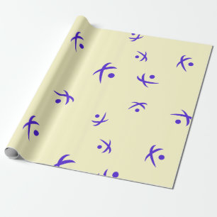 Cool Fusion Cryptocurrency Coin Sign Pattern Wrapping Paper