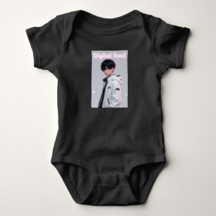 Cool Future Hero Anime Boy Baby Bodysuit