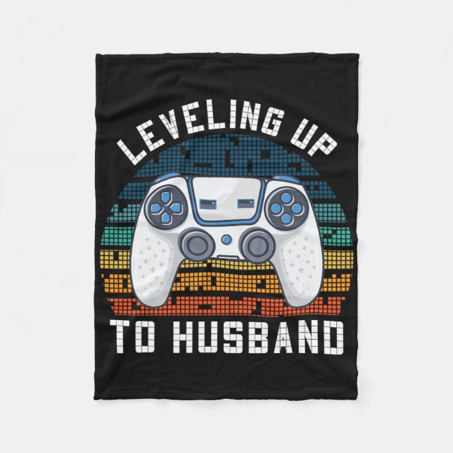 Cool Future Husband Engagement Men Boys Groom To B Fleece Blanket (Front)
