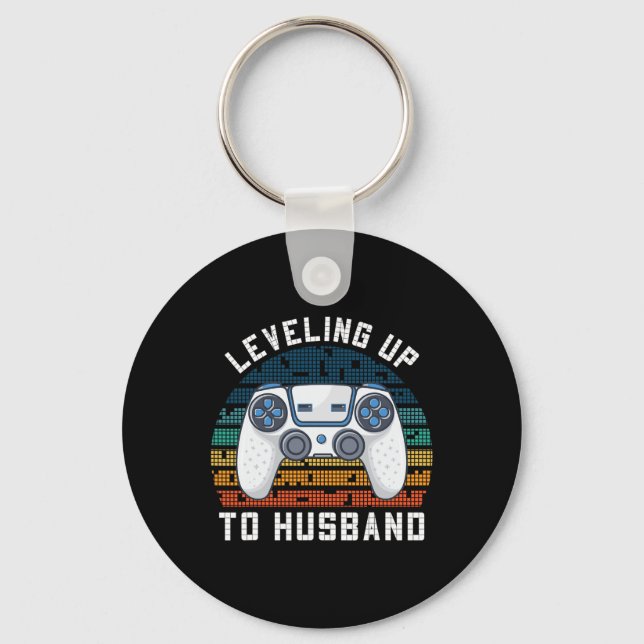 Cool Future Husband Engagement Men Boys Groom To B Key Ring (Front)