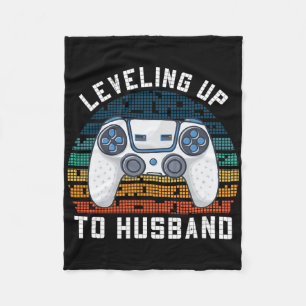 Cool Future Husbynd Engagement Men Boys Groom To B Fleece Blanket