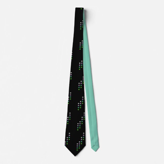 Cool Futuristic Dots Tie (Front)