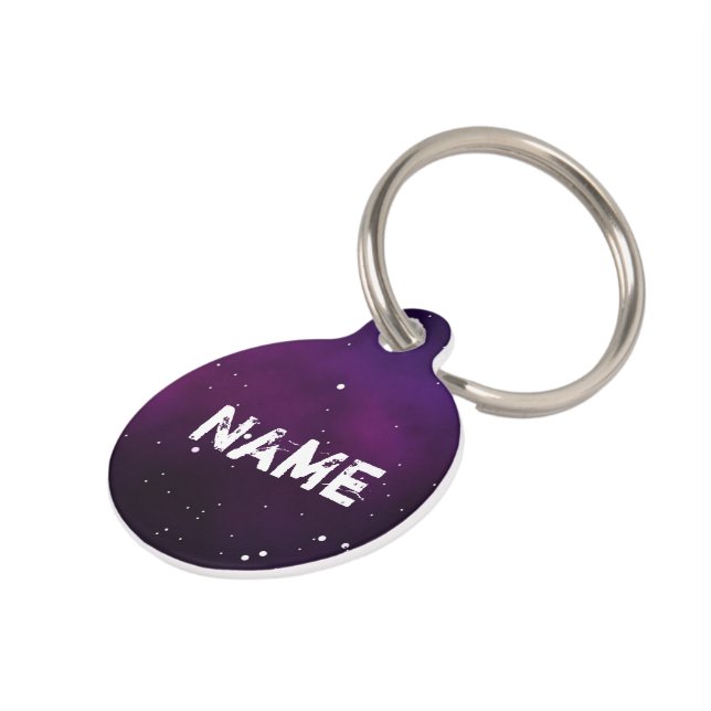 Cool Galaxy Pet Tag (Side)