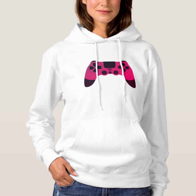 Cool Gamer Design - Gaming Controller Nerdy Hoodie (Front)