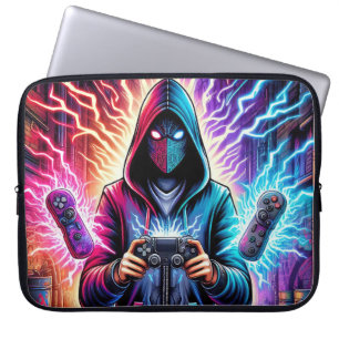 Cool Gamer guy  Laptop Sleeve
