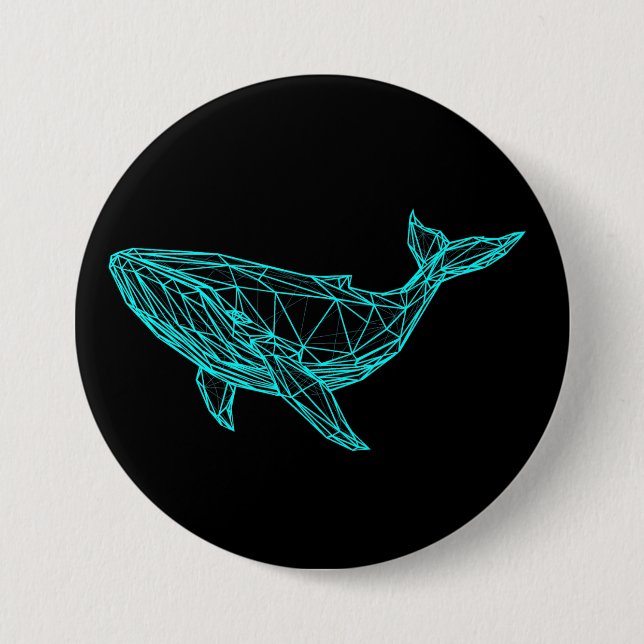 Cool Gamer Whale Button (Front)