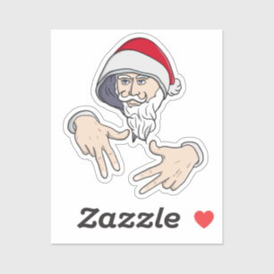 Cool Gangsta Hip Hop Hand Rap Santa Claus
