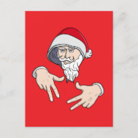 Cool Gangsta Hip Hop Hand Rap Santa Claus