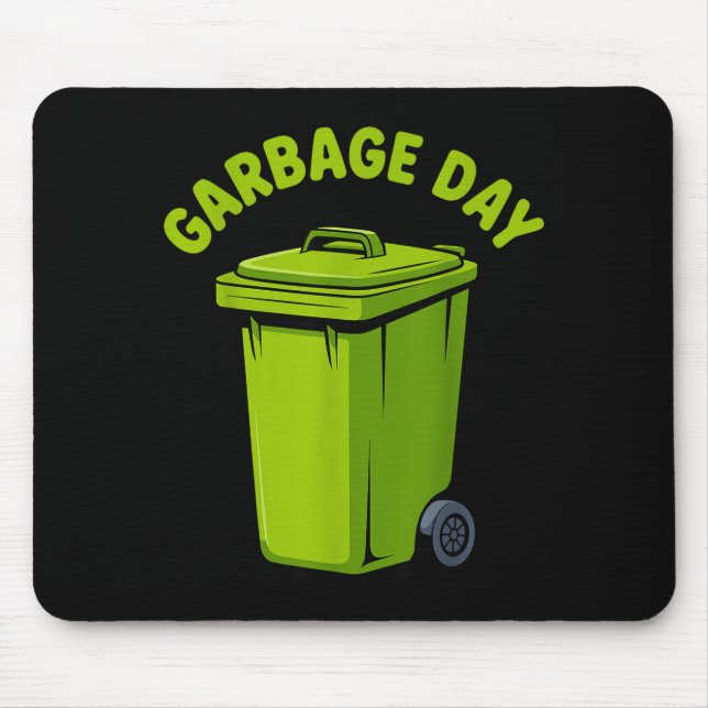Cool Garbage Truck Art For Men Women Kids Garbage  Mouse Mat (Front)