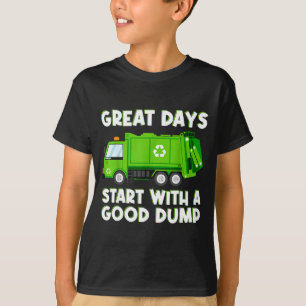 Cool Garbage Truck Good Dump Truck Men Kids Boys T T-Shirt