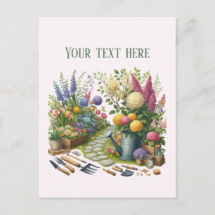 Cool Gardening Landscaping customisable Postcard