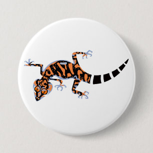 Cool GECKO - Endangered animal -Lizard 7.5 Cm Round Badge