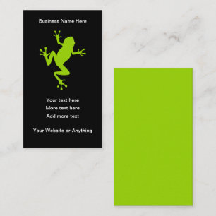 Cool Gecko Frog Nature Theme Business Card