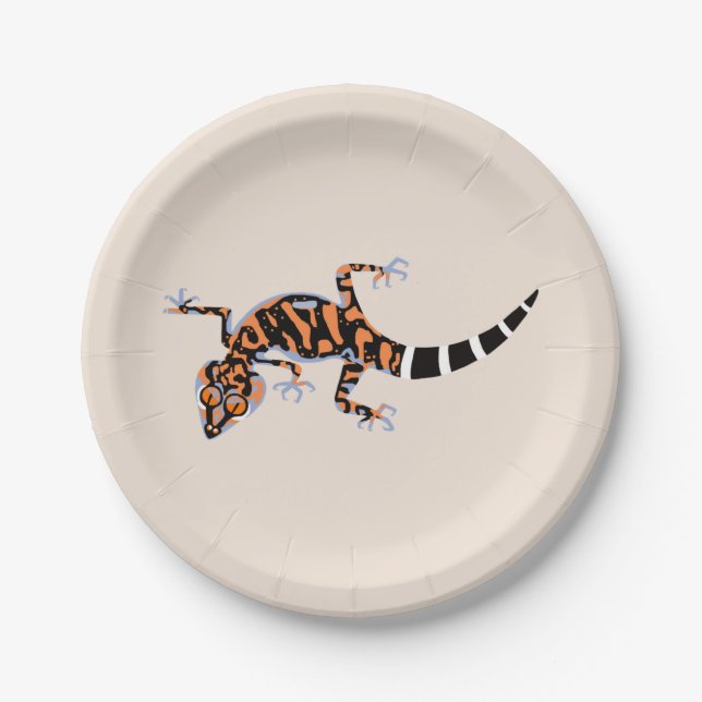  Cool GECKO -Wildlife - Nature - Party Paper Plate (Front)
