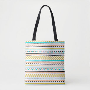 Cool Geometric Aztec Inspired pattern Tote Bag