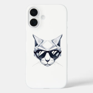 Cool Geometric Cat iPhone Case - Barely There Styl