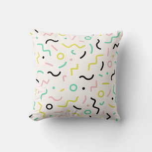 Cool Geometric Lines and Shapes Cushion