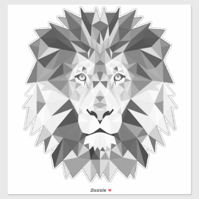 Cool Geometric Lion Head (Sheet)