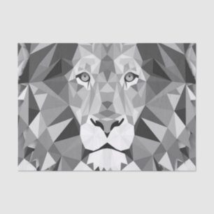 Cool Geometric Lion Head Tissue Paper