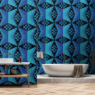 Cool geometric pattern wallpaper with black backgr