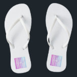 Cool Geometric Pink & Purple | Couples Initials Flip Flops<br><div class="desc">Cool,  minimal and modern..

Thank you for your purchase!</div>