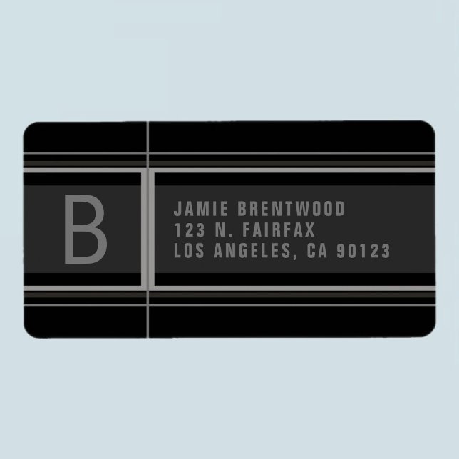 Cool Geometric Stylised Return Address Label (Creator Uploaded)